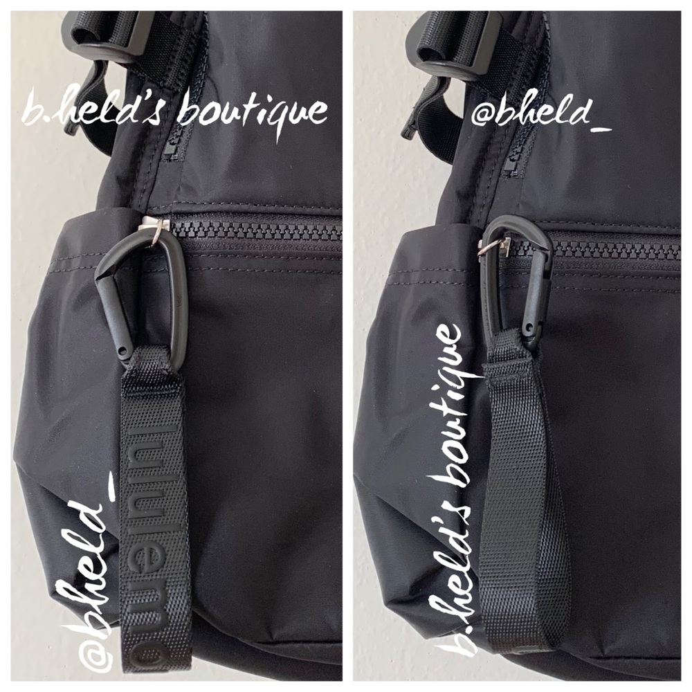 lululemon New Crew Backpack 22L (w/ Keychain) OG Old Style Black Brand New NWT - Picture 12 of 16